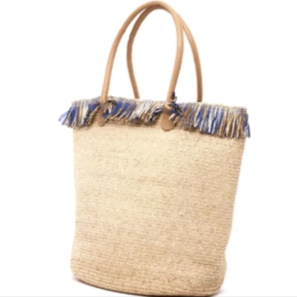 Bahia Tote Bag Raffia Large Vacay Beach Shoulder Bags Organic Purse - Picture 9 of 9